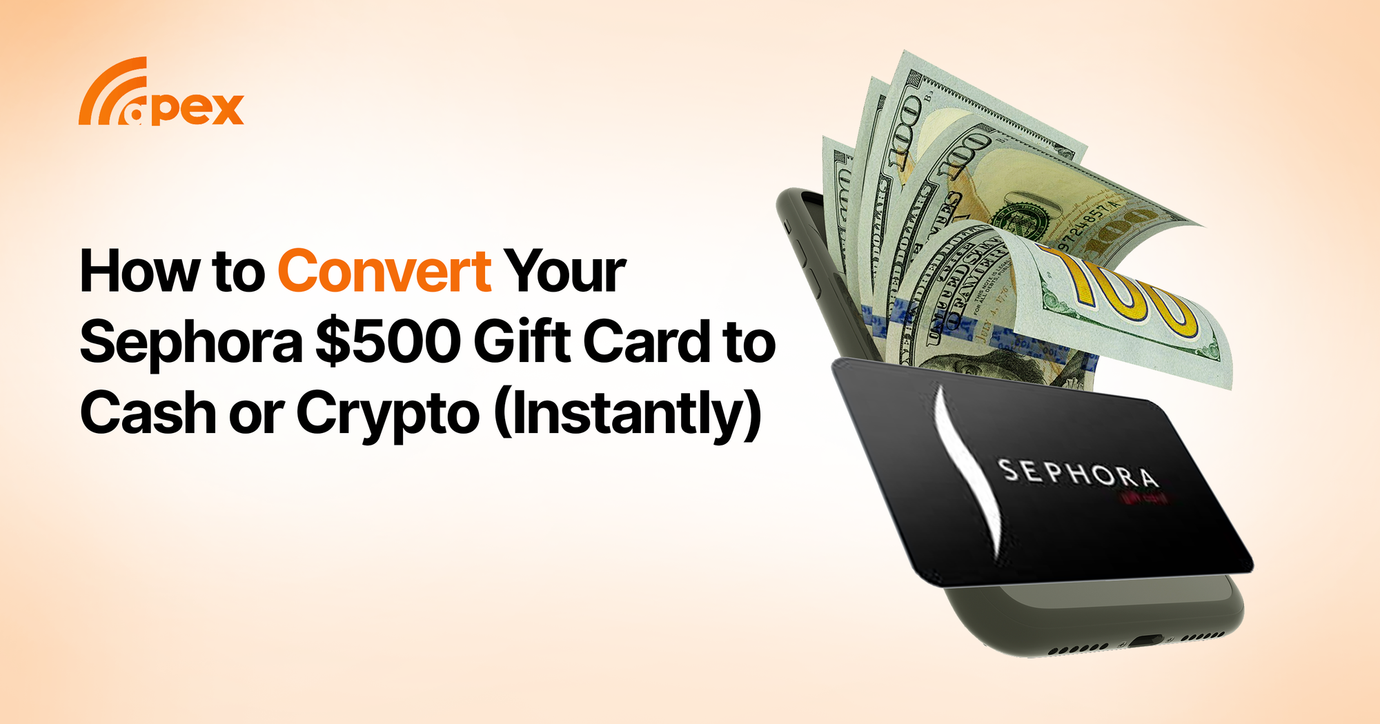 How to Convert Your Sephora $500 Gift Card to Cash or Crypto (Instantly)